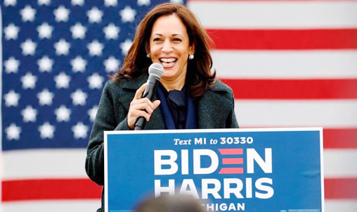 Kamala Harris, première femme vice-présidente des Etats-Unis