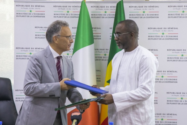 Deux accords de financement signés entre le Sénégal et 'Italie