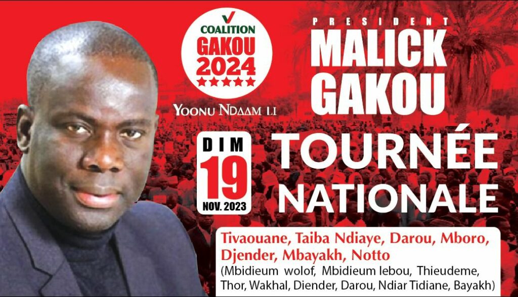 Malick Gackou entame une tournée nationale