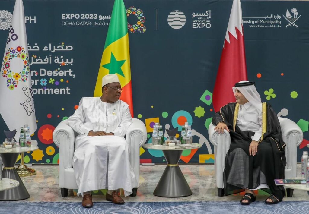 Doha 2023, Macky Sall avec l'Emir qatari