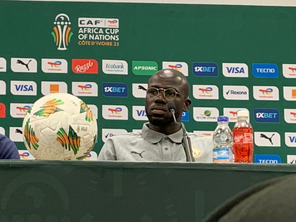 Koulibaly en conférence de presse