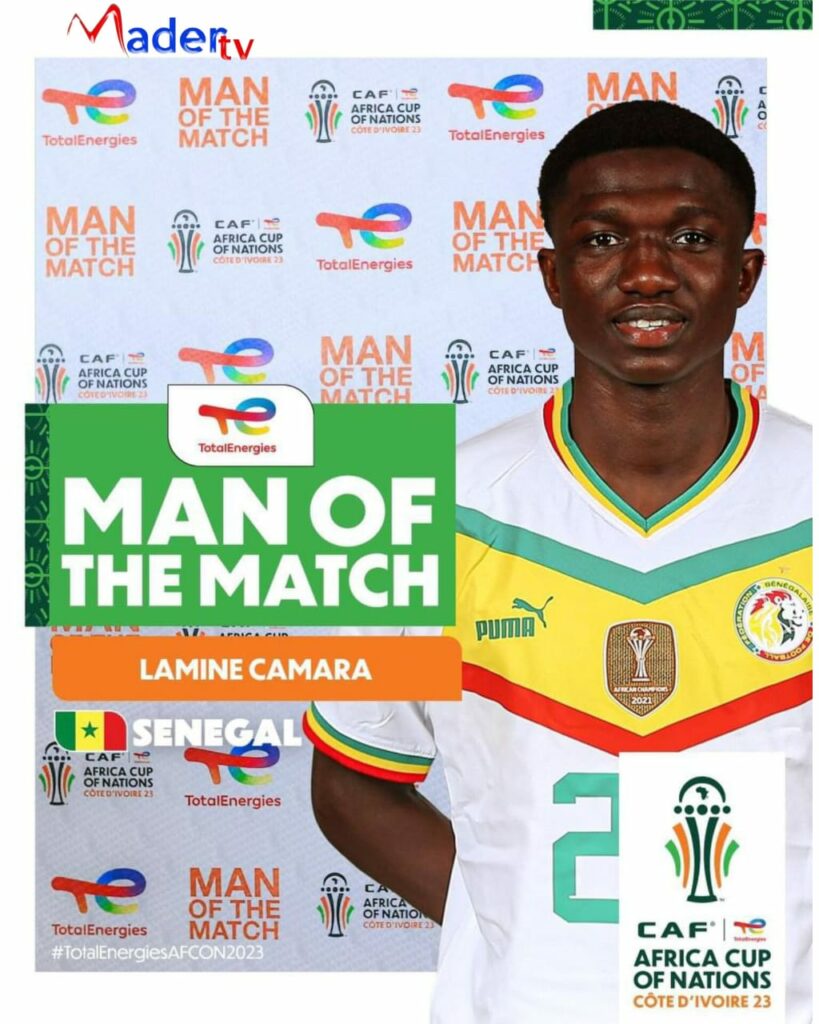 Lamine Camara homme du match Sénégal vs Gambie