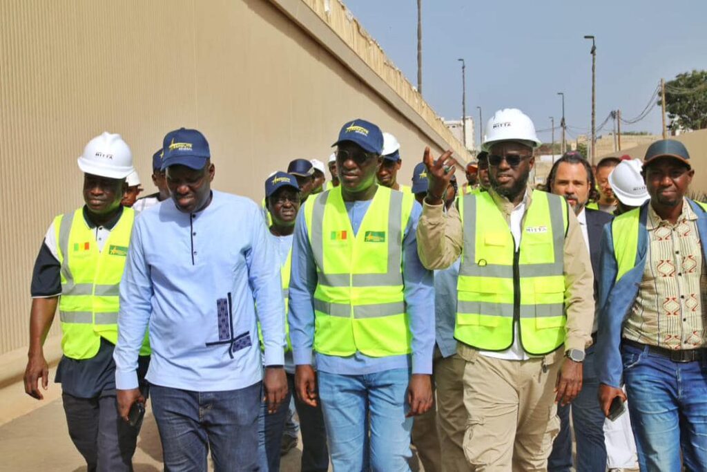 Malick Ndiaye en visite sur plusieurs chantiers