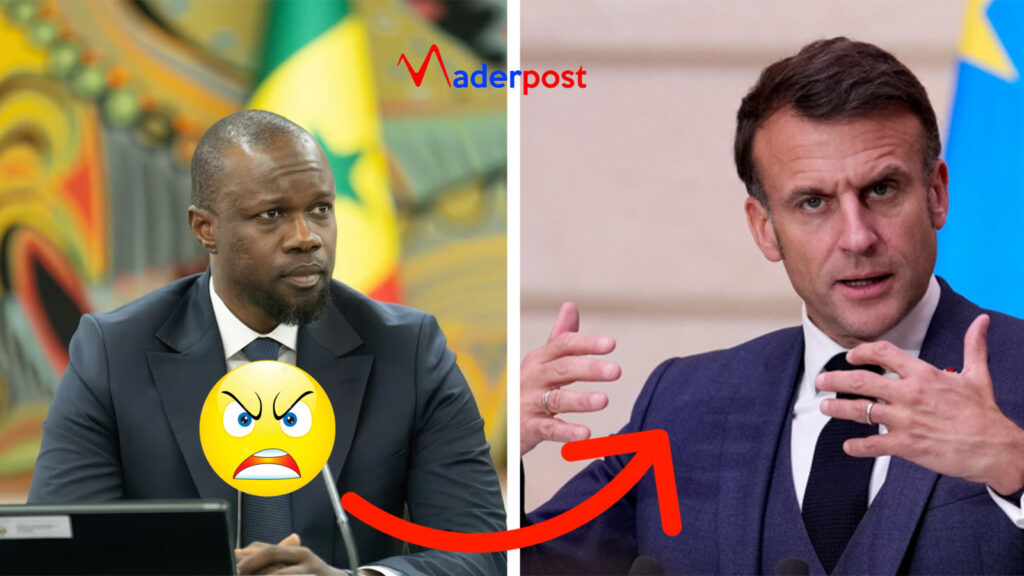 Macron met Ousmane Sonko en colère